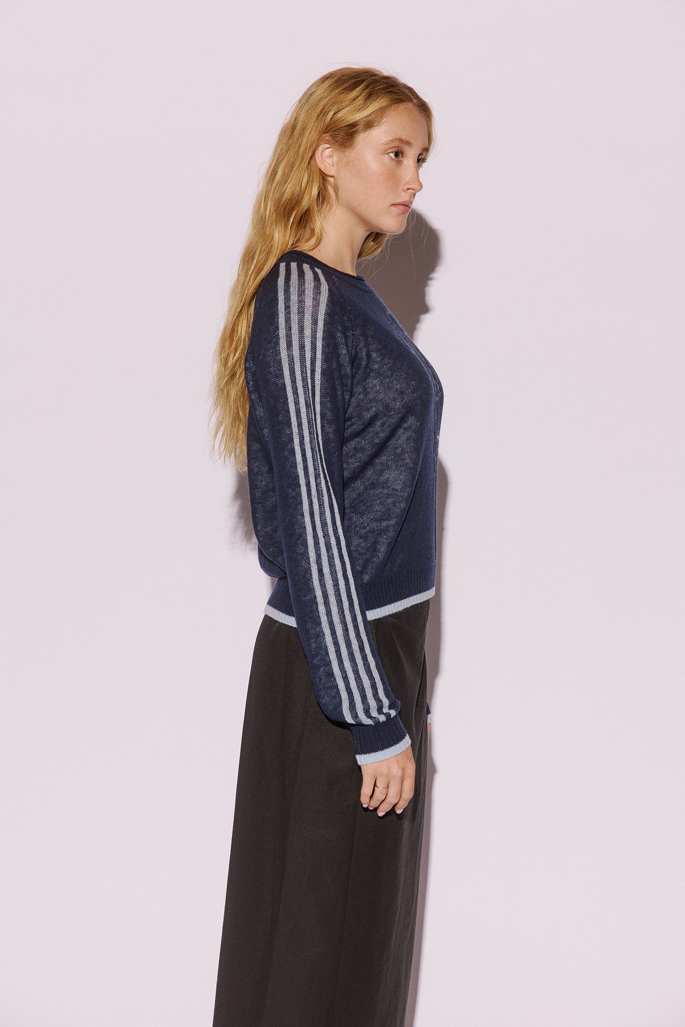 Noor Rose Knit - Navy