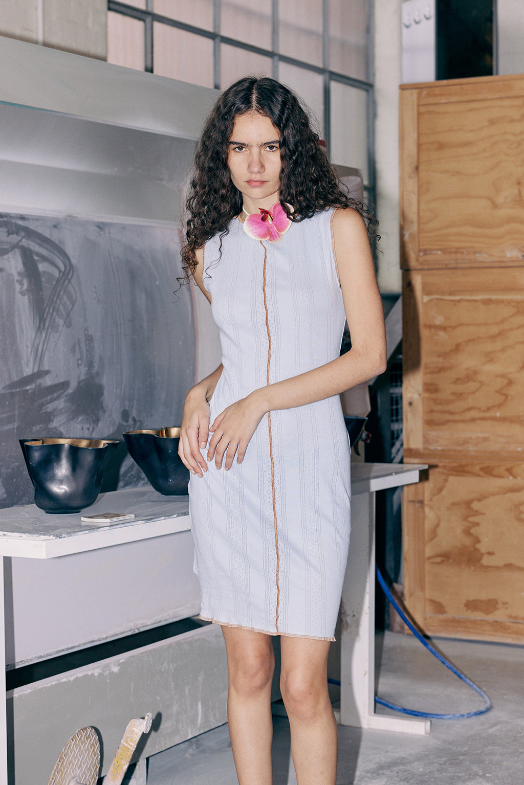 Oona Dress - Pastel Blue