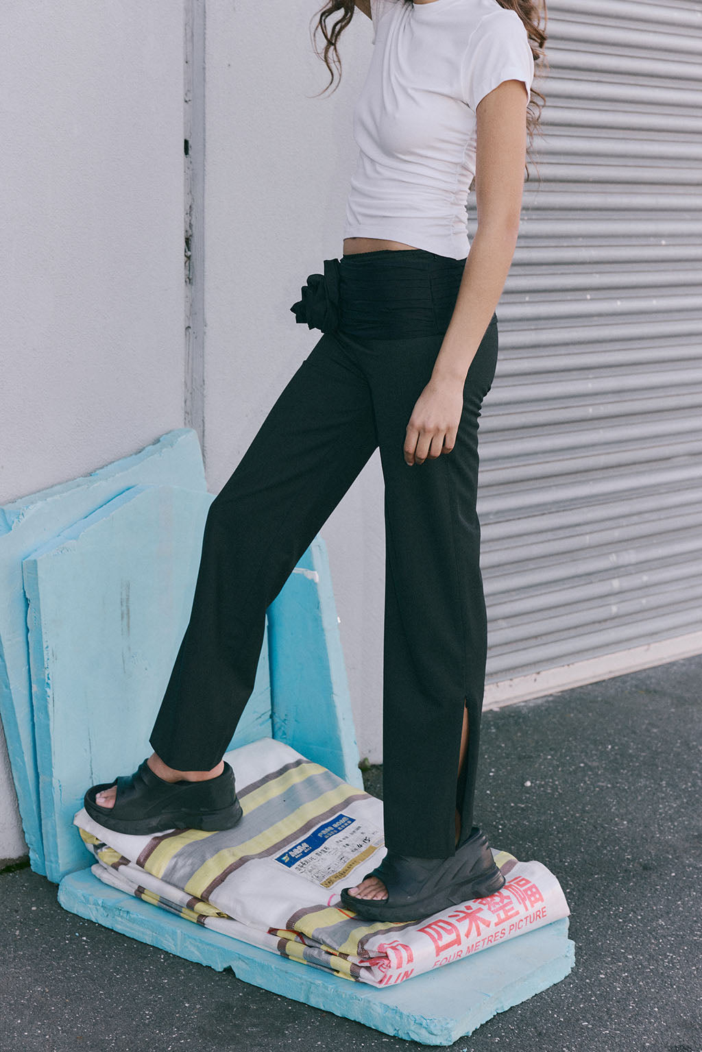 パンツ MUZE - PANTS SET 希少な編機で編まれるヘビーウェイト生地を使ったSWEAT SET UPが