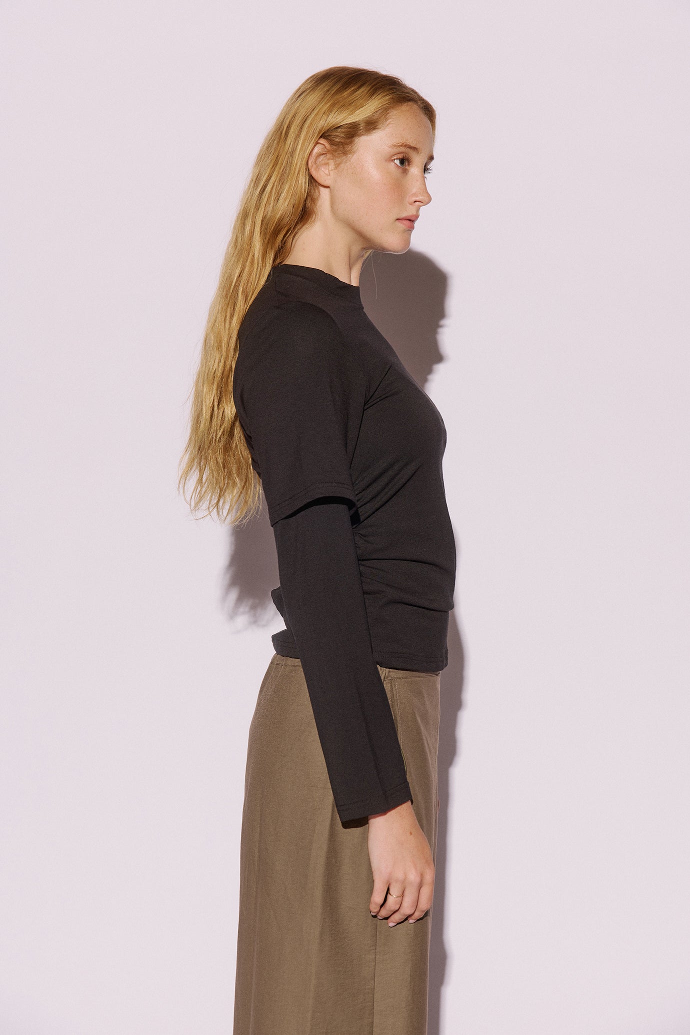 Tavi Layered Tee - Black