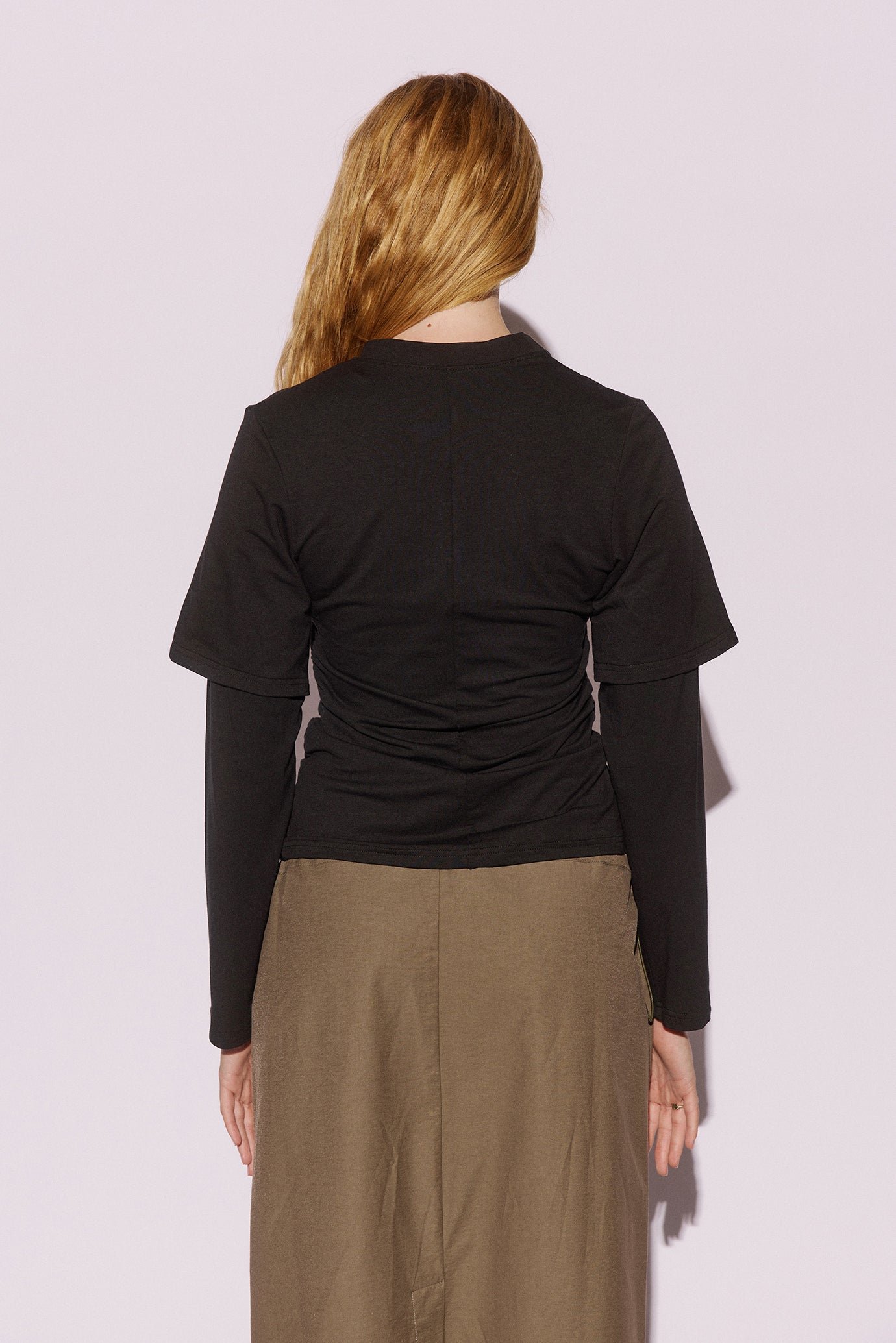 Tavi Layered Tee - Black