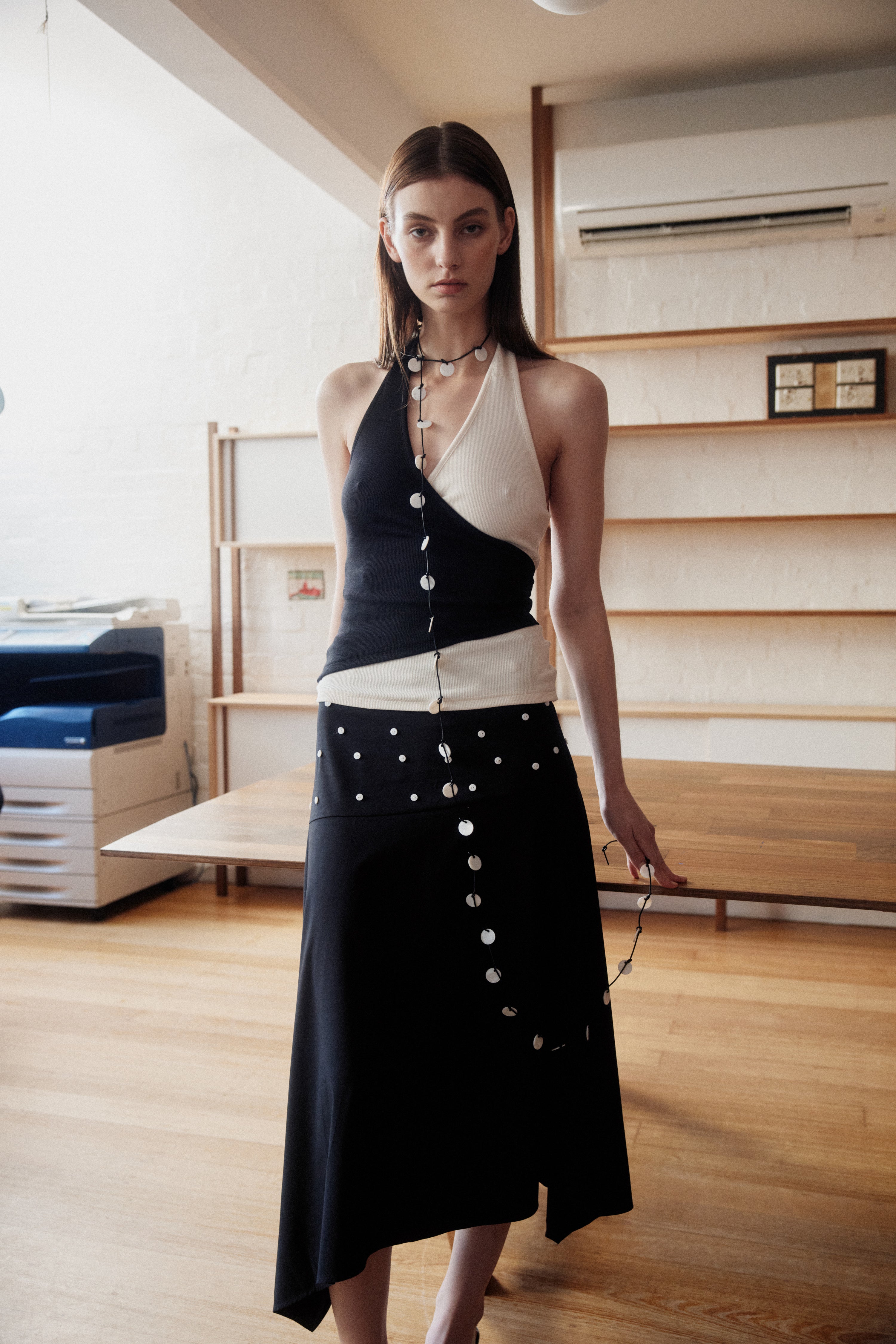 Bela Midi Skirt - Black