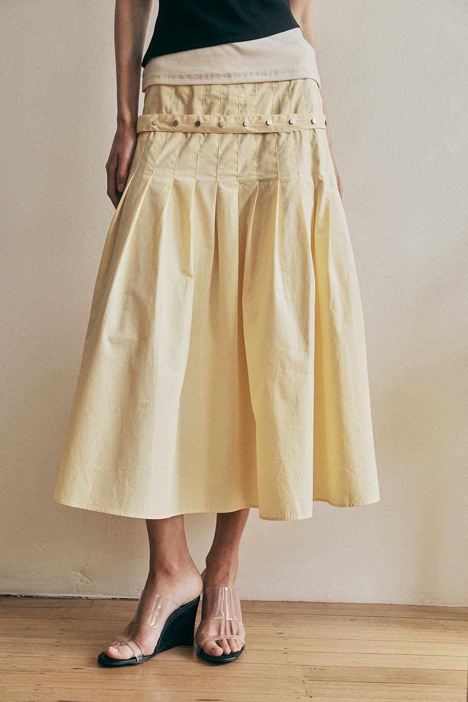 Greta Skirt - Butter Yellow