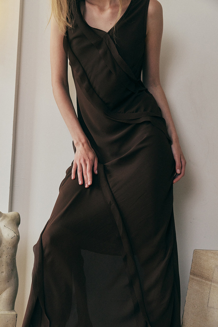 Halo Dress - Brown