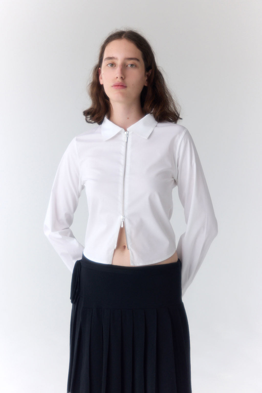 Sika Zip Shirt - White