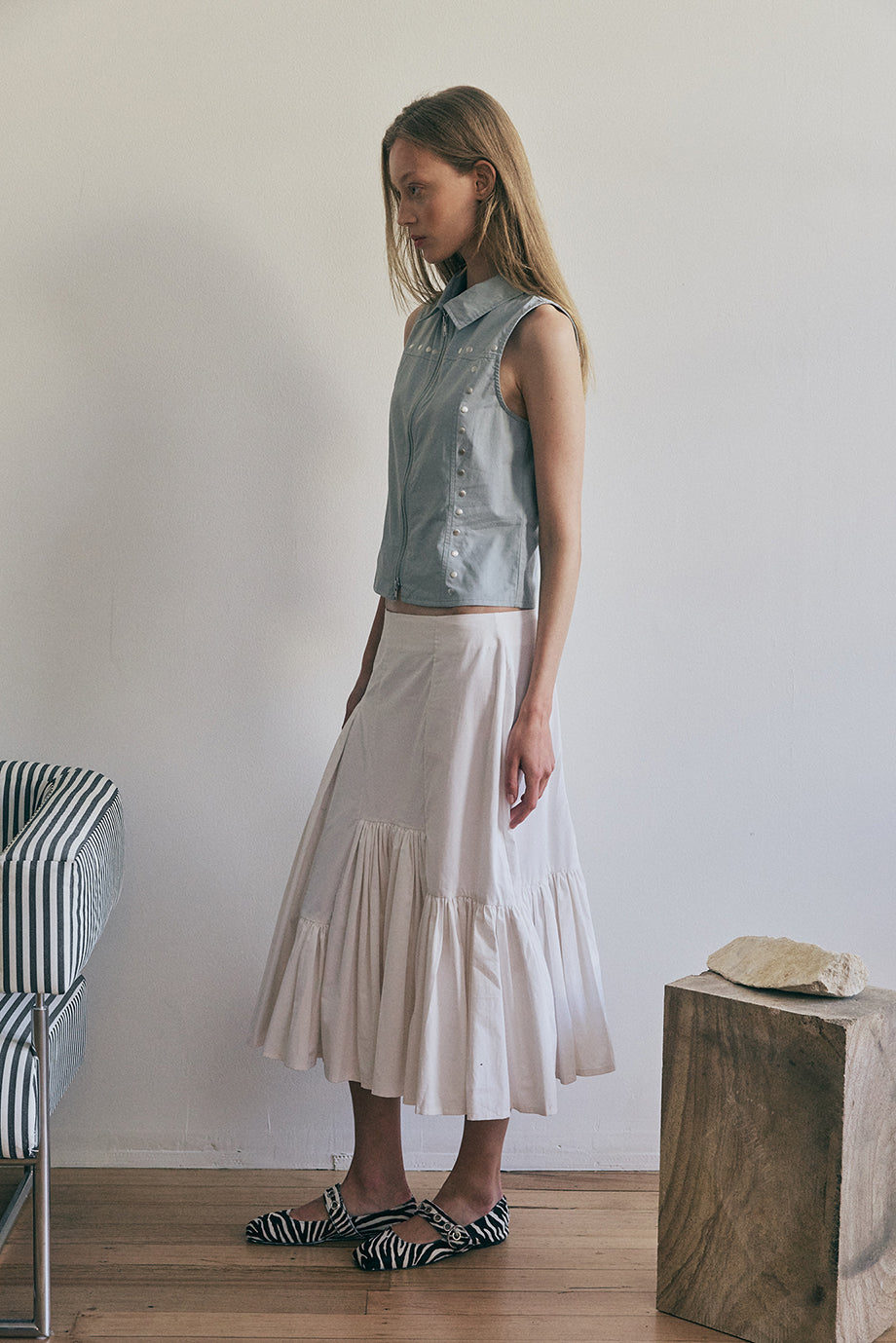 Sela Shirt - Light Steel